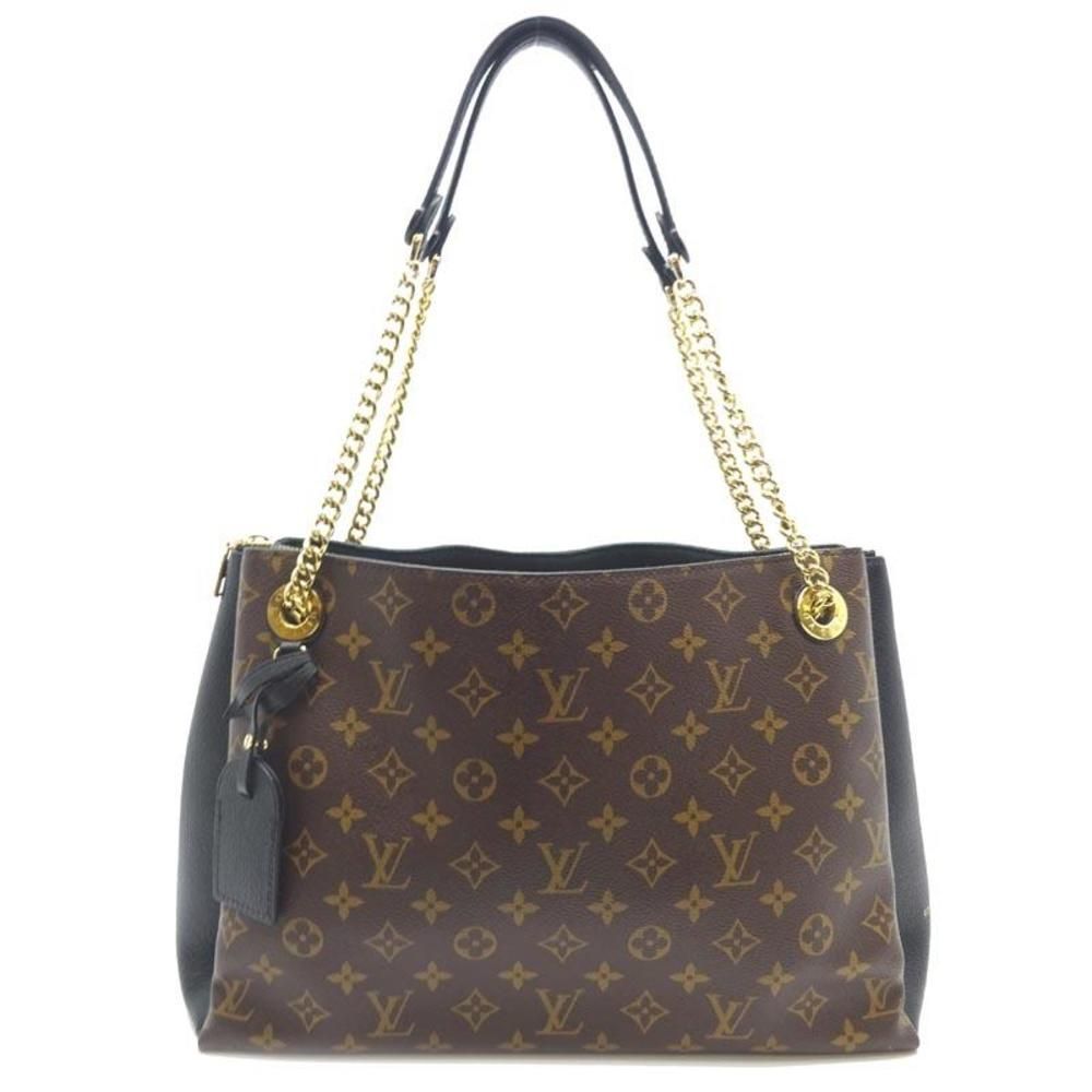 Louis Vuitton Surenne MM Tote Bag Monogram Canvas Brown Noir Black